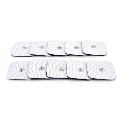 Électrodes Tens Pour Appareil De Thérapie Numérique Tens, Lot De 10 Pièces De 4x4cm, Stimulateur De Nerfs 