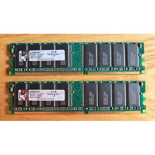 RAM Kingston 2x1Go KVR400X64C3A/1G