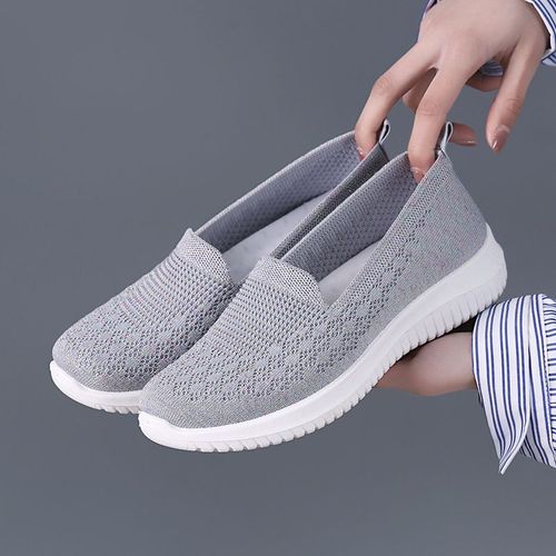 Baskets Respirantes En Maille Bon Marché Pour Femme Chaussures Mary Janes Décontractées Pour Infirmière Ballerines De Bureauté