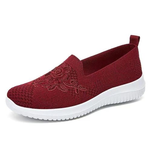Baskets Respirantes En Maille Bon Marché Pour Femme Chaussures Mary Janes Décontractées Pour Infirmière Ballerines De Bureauté