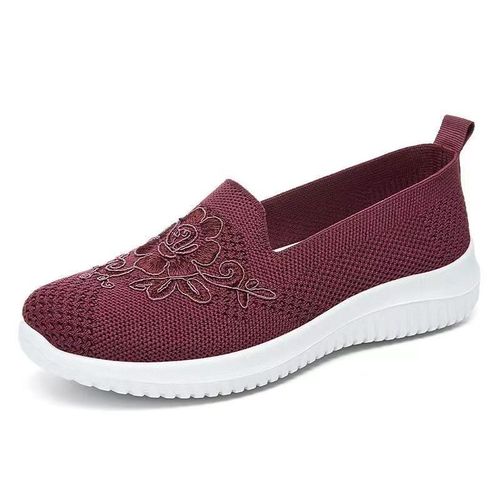 Baskets Respirantes En Maille Bon Marché Pour Femme Chaussures Mary Janes Décontractées Pour Infirmière Ballerines De Bureauté