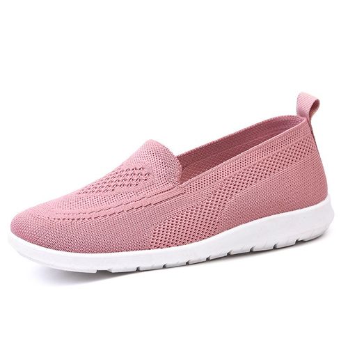 Baskets Respirantes En Maille Bon Marché Pour Femme Chaussures Mary Janes Décontractées Pour Infirmière Ballerines De Bureauté
