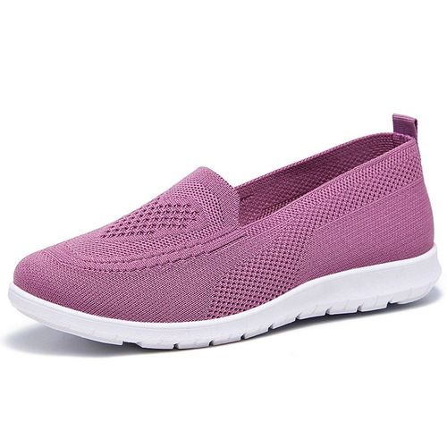 Chaussures Baskets Respirantes En Maille Bon Marché Pour Femmechaussures Mary Janes Décontractées Pour Infirmièreballerines De Bureauété