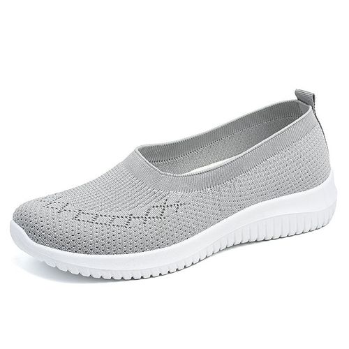 Baskets Respirantes En Maille Bon Marché Pour Femme Chaussures Mary Janes Décontractées Pour Infirmière Ballerines De Bureauté