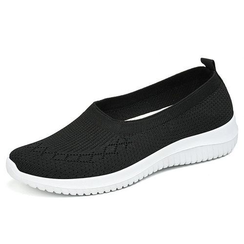 Baskets Respirantes En Maille Bon Marché Pour Femme Chaussures Mary Janes Décontractées Pour Infirmière Ballerines De Bureauté