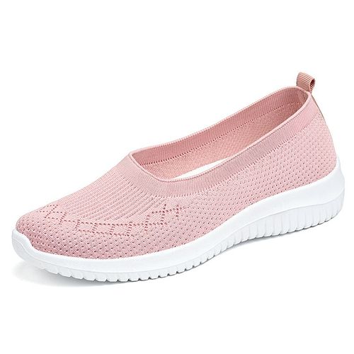 Baskets Respirantes En Maille Bon Marché Pour Femme Chaussures Mary Janes Décontractées Pour Infirmière Ballerines De Bureauté