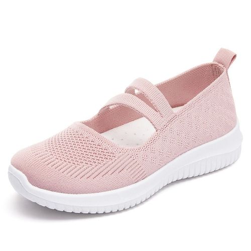 Chaussures Baskets Respirantes En Maille Bon Marché Pour Femmechaussures Mary Janes Décontractées Pour Infirmièreballerines De Bureauété