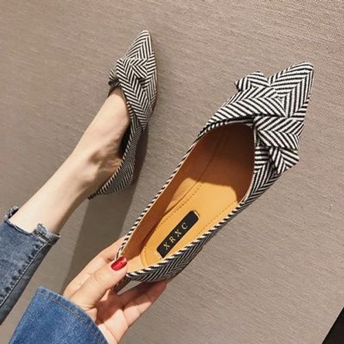 Talons Plats Pointus Pour Femmes,Chaussures Décontractées Pour Dames,Bowvétérans T Parker,Noir,Rouge,Extra Grande Taille,43,44,45,46 Plus,Petite Taille,31,32,33 - 32-33