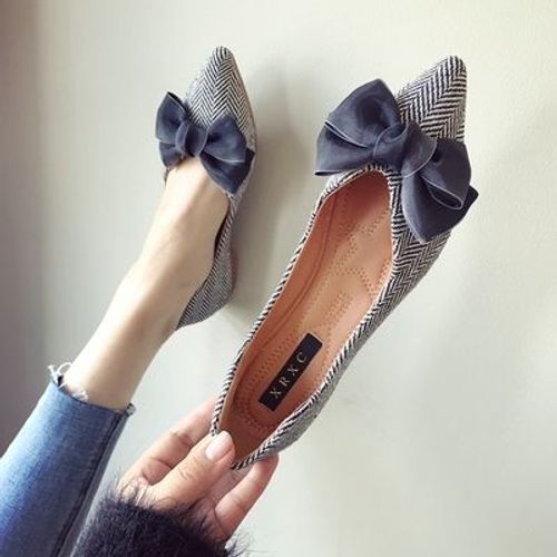 Talons Plats Pointus Pour Femmes,Chaussures Décontractées Pour Dames,Bowvétérans T Parker,Noir,Rouge,Extra Grande Taille,43,44,45,46 Plus,Petite Taille,31,32,33 - 32-33