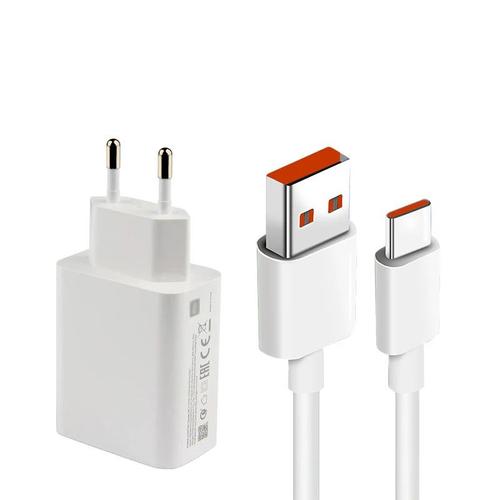 Chargeur Xiaomi 33w + Câble Usb C Officiel