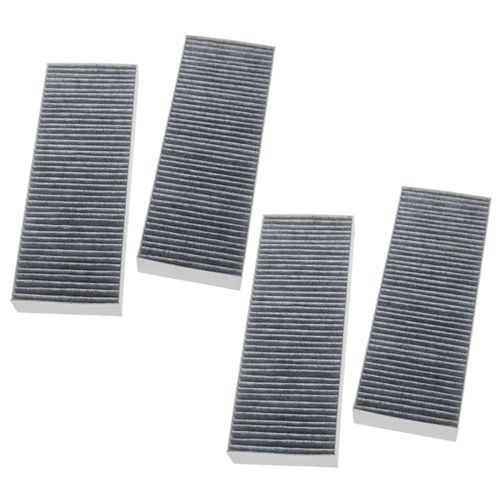 vhbw 4x Filtres à charbon actif compatible avec Bora séries BFIU, séries BHU, séries BIU table de cuisson avec hotte intégrée - 34 x 12,2 x 4,25 cm