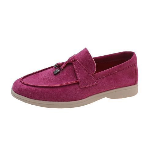 Mocassins Plateforme En Daim Pour Femmes Chaussures De Sport Chaussures Plates Coordonnantes Décontractées Marche Dames Printemps Automne Nouvelle Tendance 2023