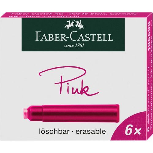 Cartouches D'encre Pour Stylo Plume - Petite Taille - Rose - Faber-Castell