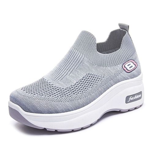 Chaussures De Dehors En Maille Respirante Pour Femme Baskets Plateformepaisses Recommandées Par Zelwoman