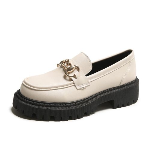 Chaussures Mocassinspais En Cuir De Vache Véritable Pour Femmeschaussures Plateforme Ronde En Métal Joslipchaussures Plates Faites La Main Pour Dames