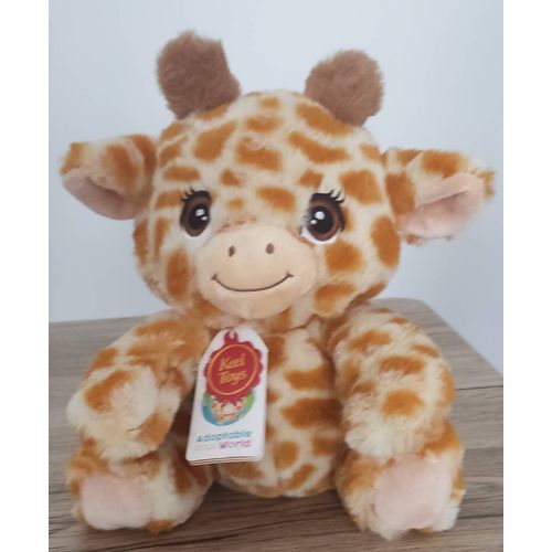 Peluche Girafe De 16 Cm Cherche A Se Faire Adopter Animal En Peluche Écologique