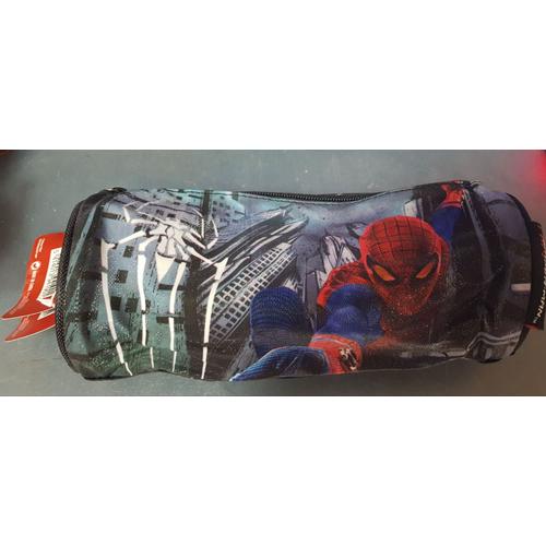 TROUSSE SPIDER MAN CYLINDRIQUE GRAND MODELE / 25CM / BRILLANTE HAUTE QUALITE / NEUVE