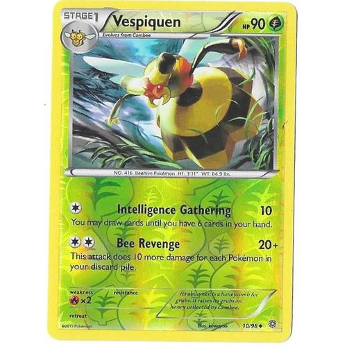 Vespiquen 10/98 - 90hp - Xy Ancient Origins - Reverse Holo Pokemon English Card