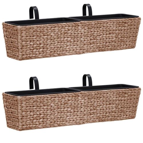 Jardinières 2 Pcs Jacinthe D'eau Marron