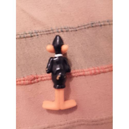 Figurine Daffy Dick Noir Vintage Années 80.