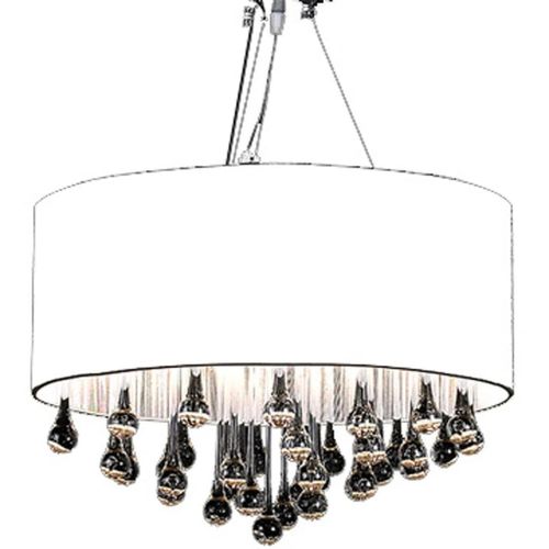 Vidaxl Lustre Avec 85 Cristaux Blanc
