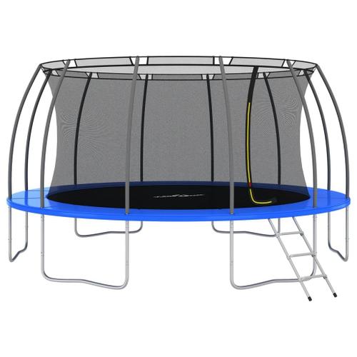 Vidaxl Ensemble De Trampoline Rond 488x90 Cm 150 Kg