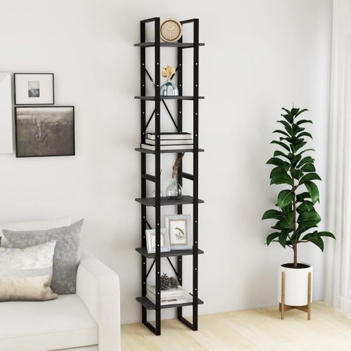 Vidaxl Armoire Haute Gris 40x30x210 Cm Bois De Pin Solide