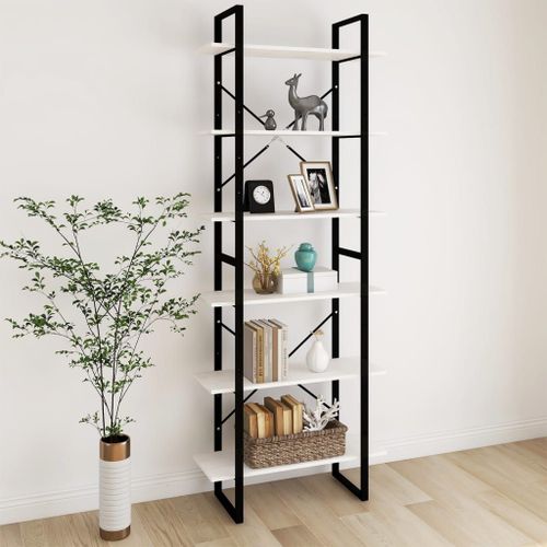 Vidaxl Armoire Haute Blanc 80x30x210 Cm Bois De Pin Solide