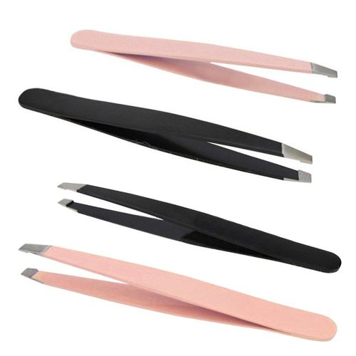 Pince À Épiler Les Sourcils Pour Femmes, En Acier Inoxydable, Pointe Inclinée, Outil De Maquillage 