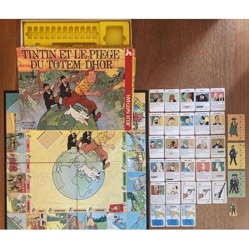 Figurines Et Cartes Du Jeu Tintin Et Le Piège Du Totem Dhor - Edition Nathan