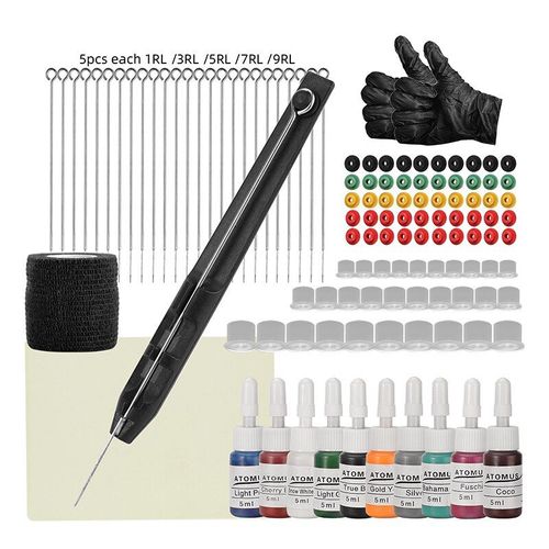 Kit D'aiguilles De Tatouage, Bâton À Main, Fournitures De Tatouage, Pratique, Peau De Débutant 