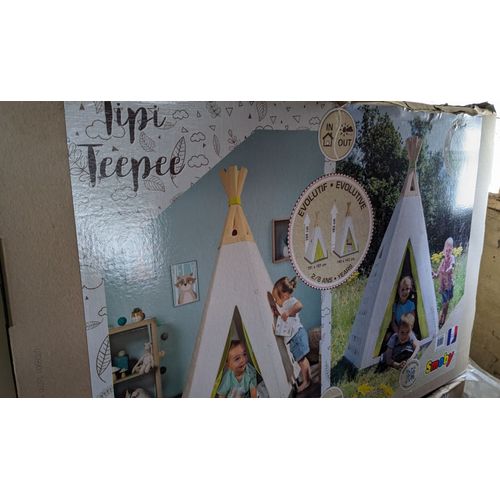 Tipi - Tente De Jeu Enfant - Plastique - Intérieur/Extérieur - Evolutif - 2 Tailles - 811000