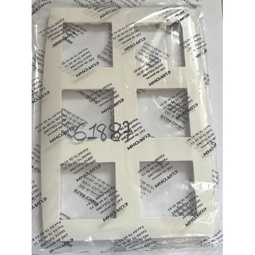 Plaque 2x3 rectangle eurohm ref 61887