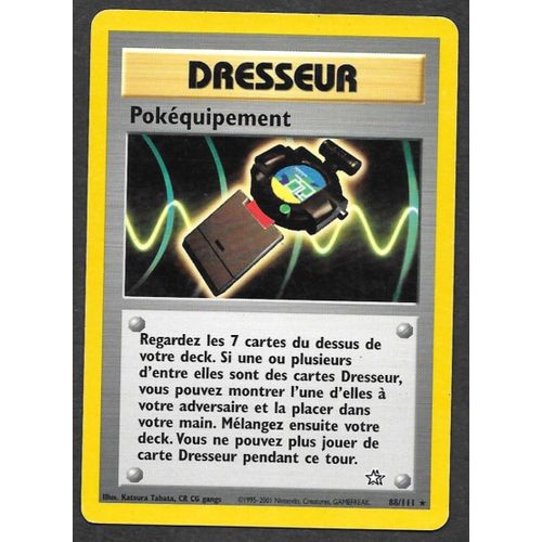 Carte Pokémon - Dresseur Pokéquipement 88/111 - Neo Genesis Wizards (Fr)