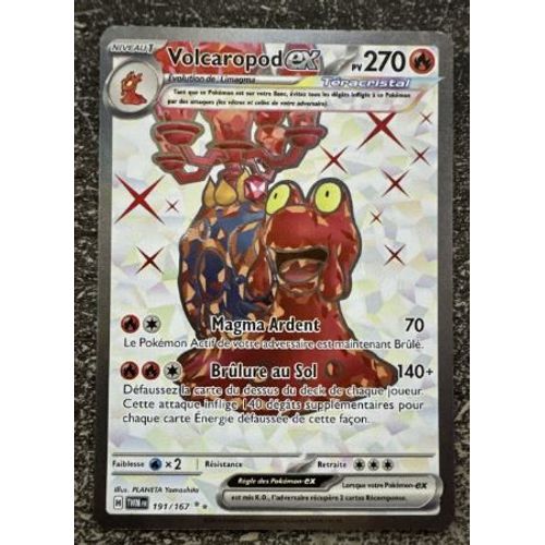 Pokémon Volcaropod Ex 191 / 167 Ev06 Mascarade Crépusculaire Full Art