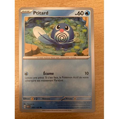 (2383) Ptitard 60/165 Pokemon 