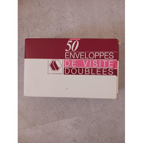 50 Enveloppes De Visite Doublées La Couronne