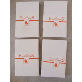 Lot De 4 Paquets De 25 Enveloppes La Couronne