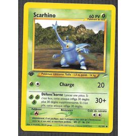 Carte Pokémon Scarhino 41/105 [Premiere Edition 1] - Neo Destiny Wizards (Fr)