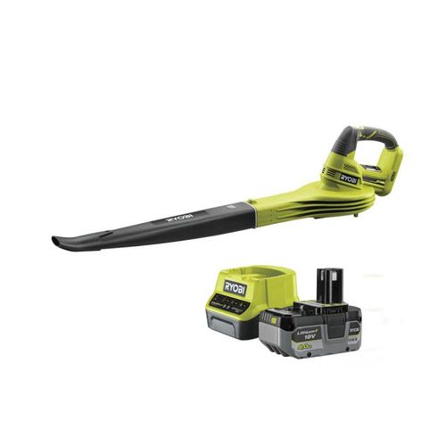 Pack RYOBI souffleur 18V One+ OBL1820S - 1 batterie 4.0Ah LithiumPlus - 1 chargeur rapide 2.0Ah RC18120-140X