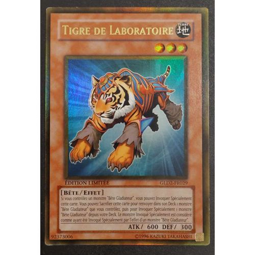 Tigre De Laboratoire - Gld2 Fr029 - Edition Limitée - Ultra Gold Rare - Yugioh