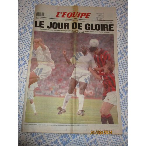 L'équipe  27 Mai 1993  Om  Champions D'europe