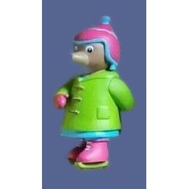Figurine Petit Ours Brun Sur Patins À Glace. Bayard Presse