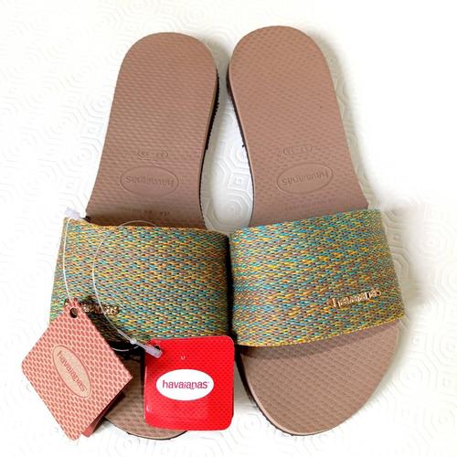 Claquettes Femme Havaianas You Malta. Taille 37. Sandales Plates Tongs