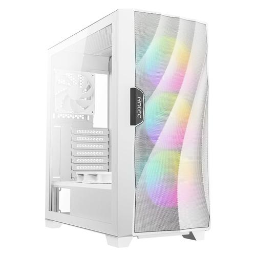 Antec Dark Fleet Series DF700 FLUX - Mid tower - ATX - panneau latéral fenêtré (verre trempé) - pas d'alimentation - blanc - USB/Audio