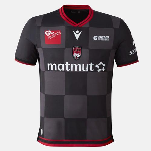 Maillot Lou Rugby Domicile Officiel Lyon Homme Noir