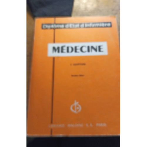 Livre Médecine Diplôme D'état D'infirmière , J. Guitton