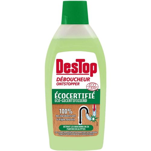 DESTOP Gel D¿boucheur Canalisation Parfum Eucalyptus Ecocert 500 ml