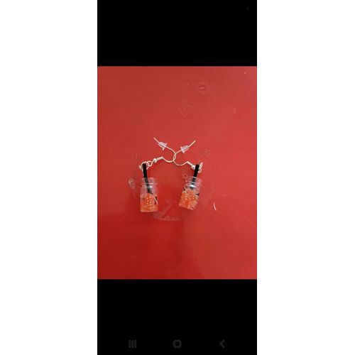 Boucle D Oreille Pot Confiture 5 Cm
