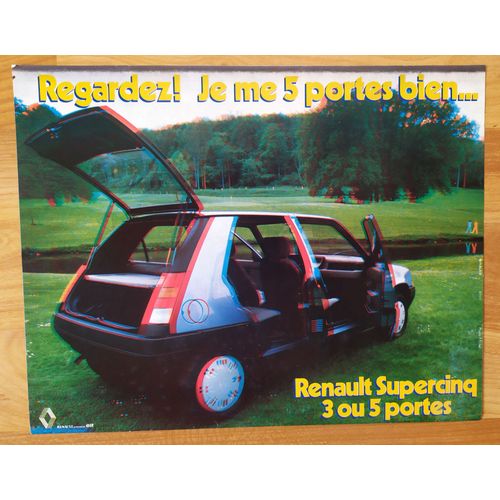 Publicité Papier - Voiture Renault Supercinq De 1985